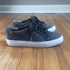 Tory Burch Marion quilted lace up sneakers 5.5